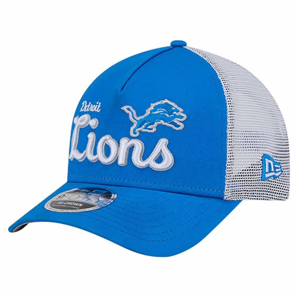 Detroit Lions New Era Side Lines 9FORTY Adjustable Hat Blue | NFL