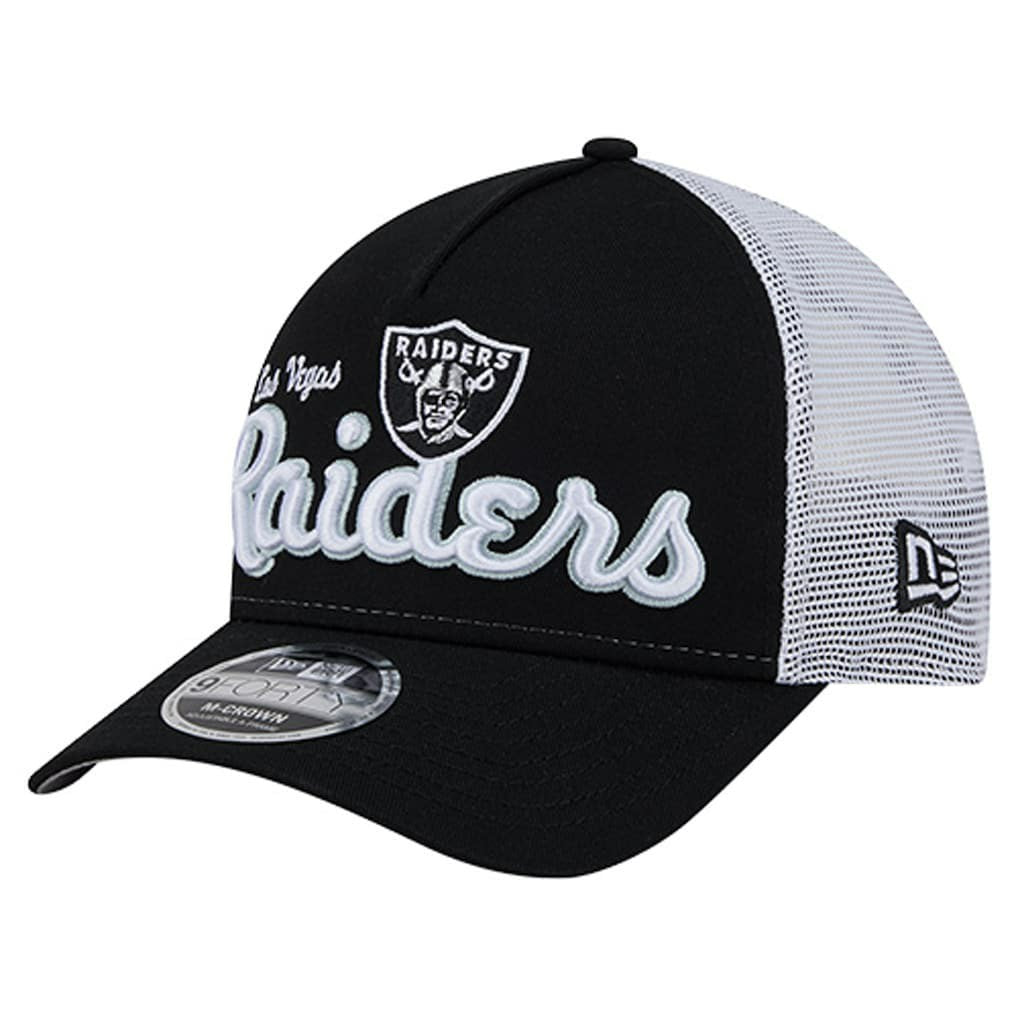 Las Vegas Raiders New Era Side Lines 9FORTY Adjustable Hat Black | NFL