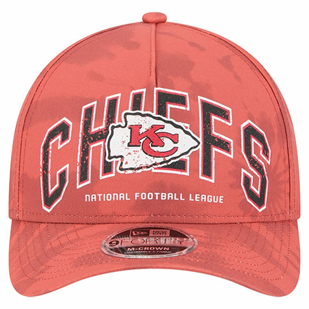 Kansas City Chiefs New Era Tie Dye Fade 9Forty M-Crown A-Frame Adjustable Hat Red | NFL