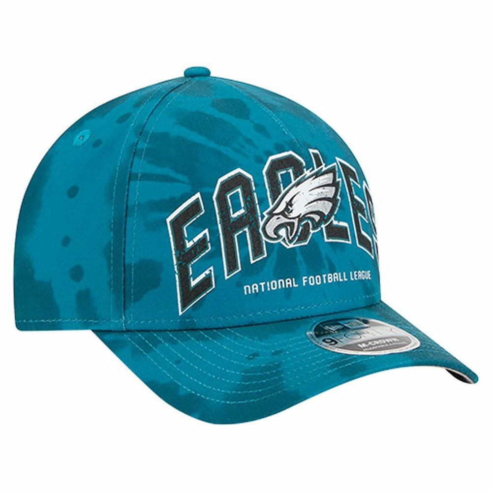 Philadelphia Eagles New Era Tie Dye Fade 9Forty M-Crown A-Frame Adjustable Hat Midnight Green | NFL