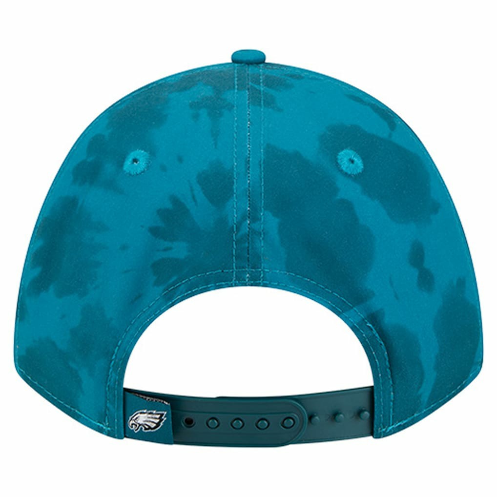 Philadelphia Eagles New Era Tie Dye Fade 9Forty M-Crown A-Frame Adjustable Hat Midnight Green | NFL