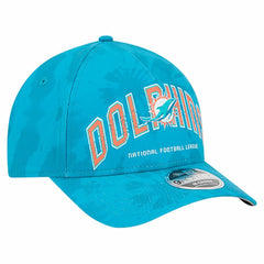 Miami Dolphins New Era Tie Dye Fade 9Forty M-Crown A-Frame Adjustable Hat Aqua | NFL