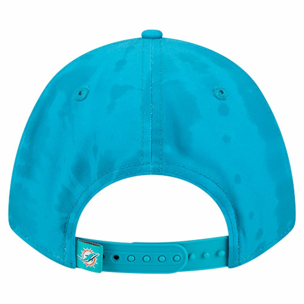 Miami Dolphins New Era Tie Dye Fade 9Forty M-Crown A-Frame Adjustable Hat Aqua | NFL