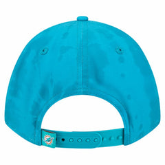 Miami Dolphins New Era Tie Dye Fade 9Forty M-Crown A-Frame Adjustable Hat Aqua | NFL