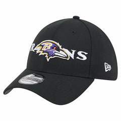 Baltimore Ravens New Era Overlap Logo 39THIRTY Stretch Fit Hat Black | NFL