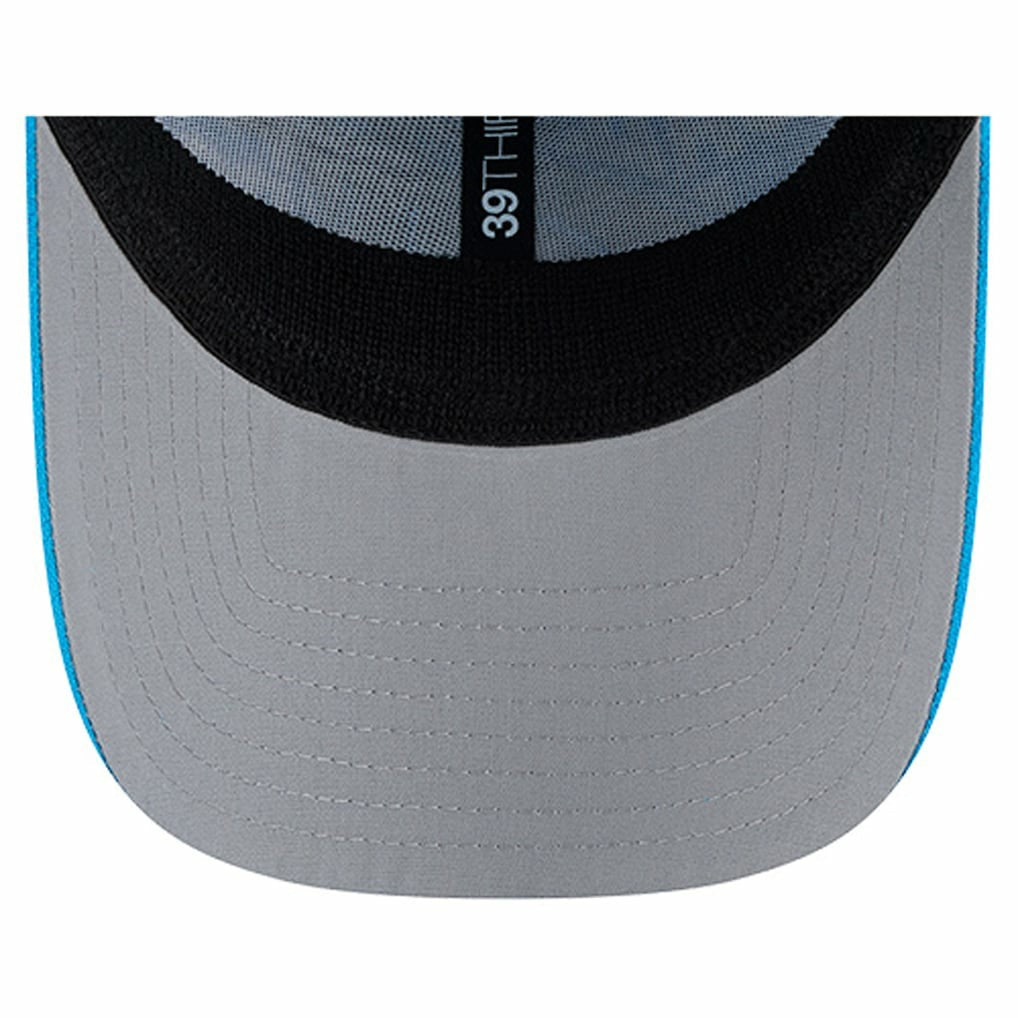 Carolina Panthers New Era Overlap Logo 39THIRTY Stretch Fit Hat Blue | NFL