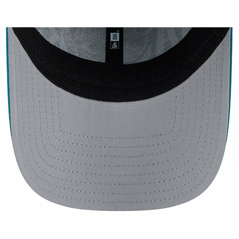 Jacksonville Jaguars New Era Overlap Logo 39THIRTY Stretch Fit Hat Teal | NFL