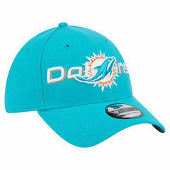 Miami Dolphins New Era Overlap Logo 39THIRTY Stretch Fit Hat Aqua | NFL