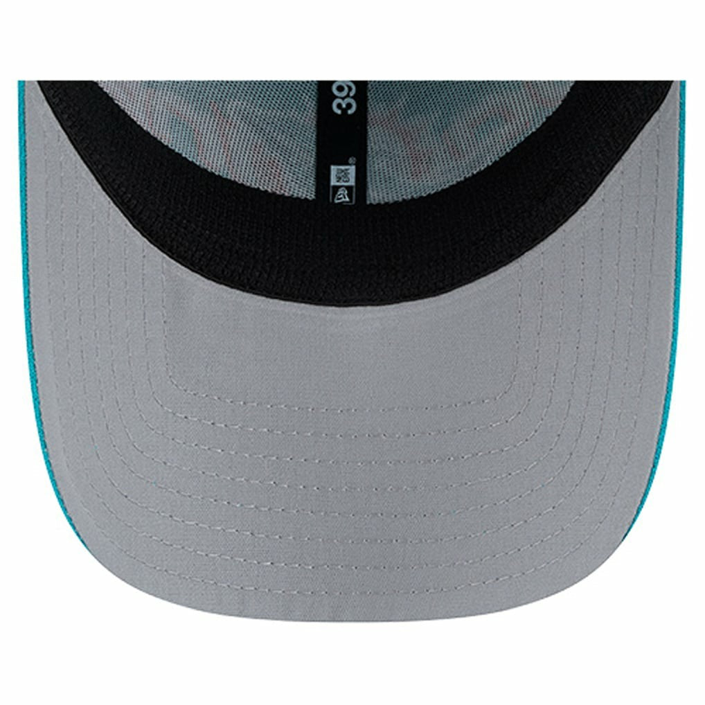 Miami Dolphins New Era Overlap Logo 39THIRTY Stretch Fit Hat Aqua | NFL
