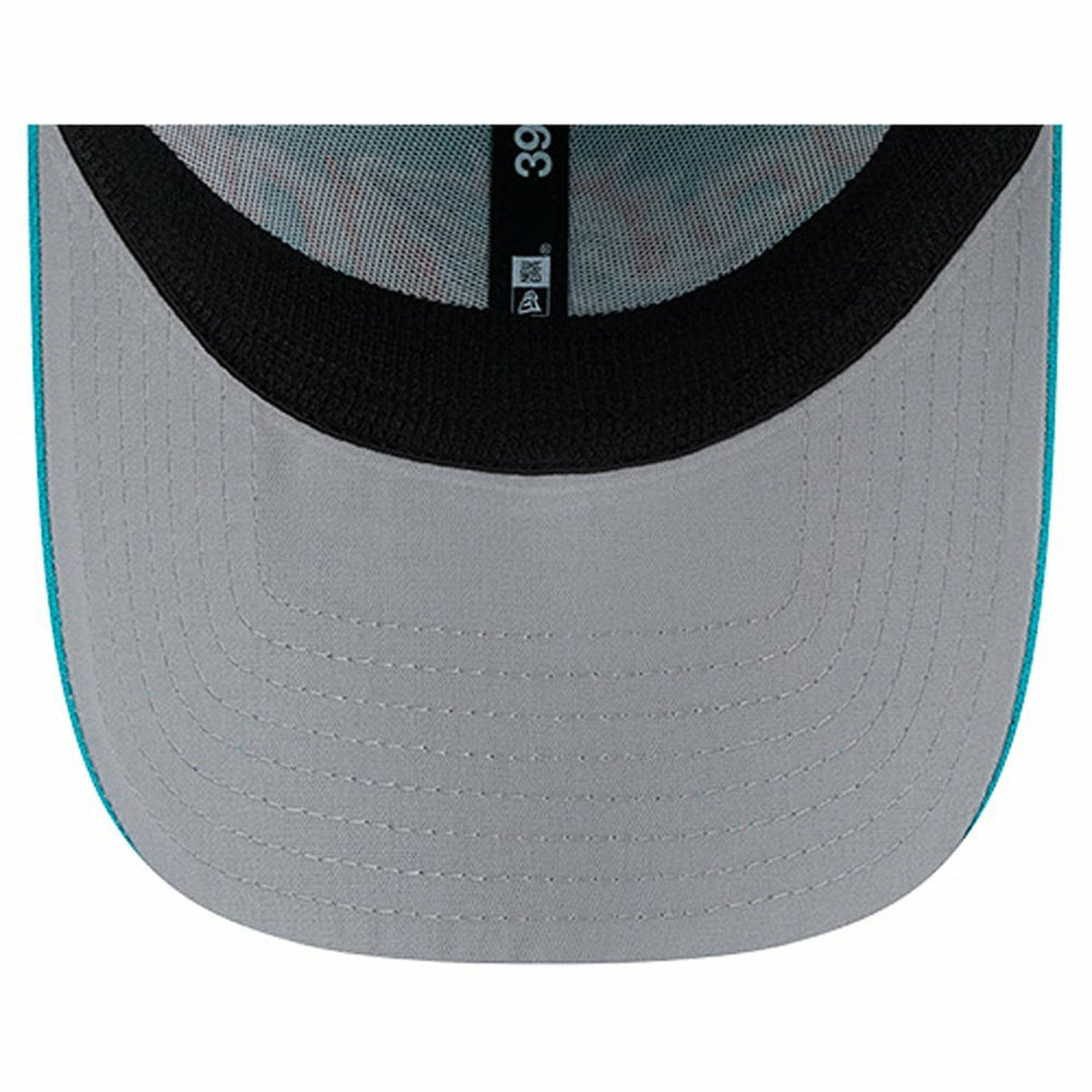 Miami Dolphins New Era Overlap Logo 39THIRTY Stretch Fit Hat Aqua | NFL