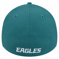 Philadelphia Eagles New Era Overlap Logo 39THIRTY Stretch Fit Hat Midnight Green | NFL