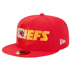 Kansas City Chiefs New Era Overlap Wordmark 59FIFTY Fitted Hat Red | NFL