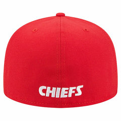 Kansas City Chiefs New Era Overlap Wordmark 59FIFTY Fitted Hat Red | NFL