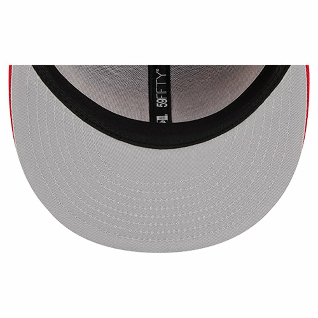 Kansas City Chiefs New Era Overlap Wordmark 59FIFTY Fitted Hat Red | NFL
