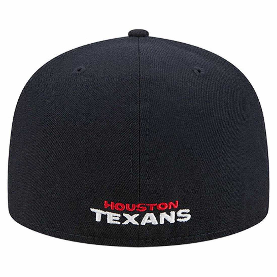 Houston Texans New Era Overlap Wordmark 59FIFTY Fitted Hat Navy | NFL
