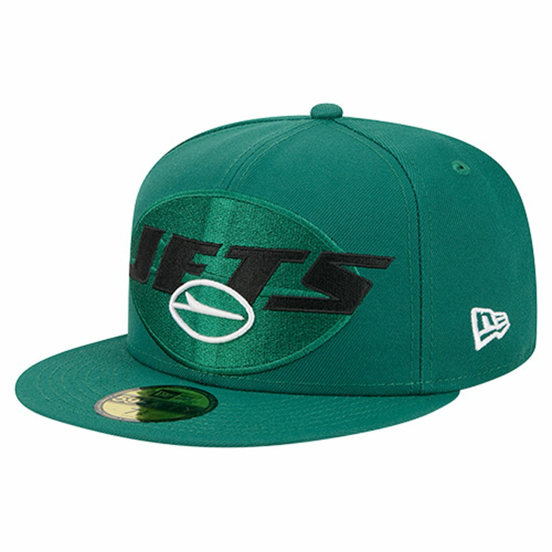New York Jets New Era Overlap Wordmark 59FIFTY Fitted Hat Green | NFL