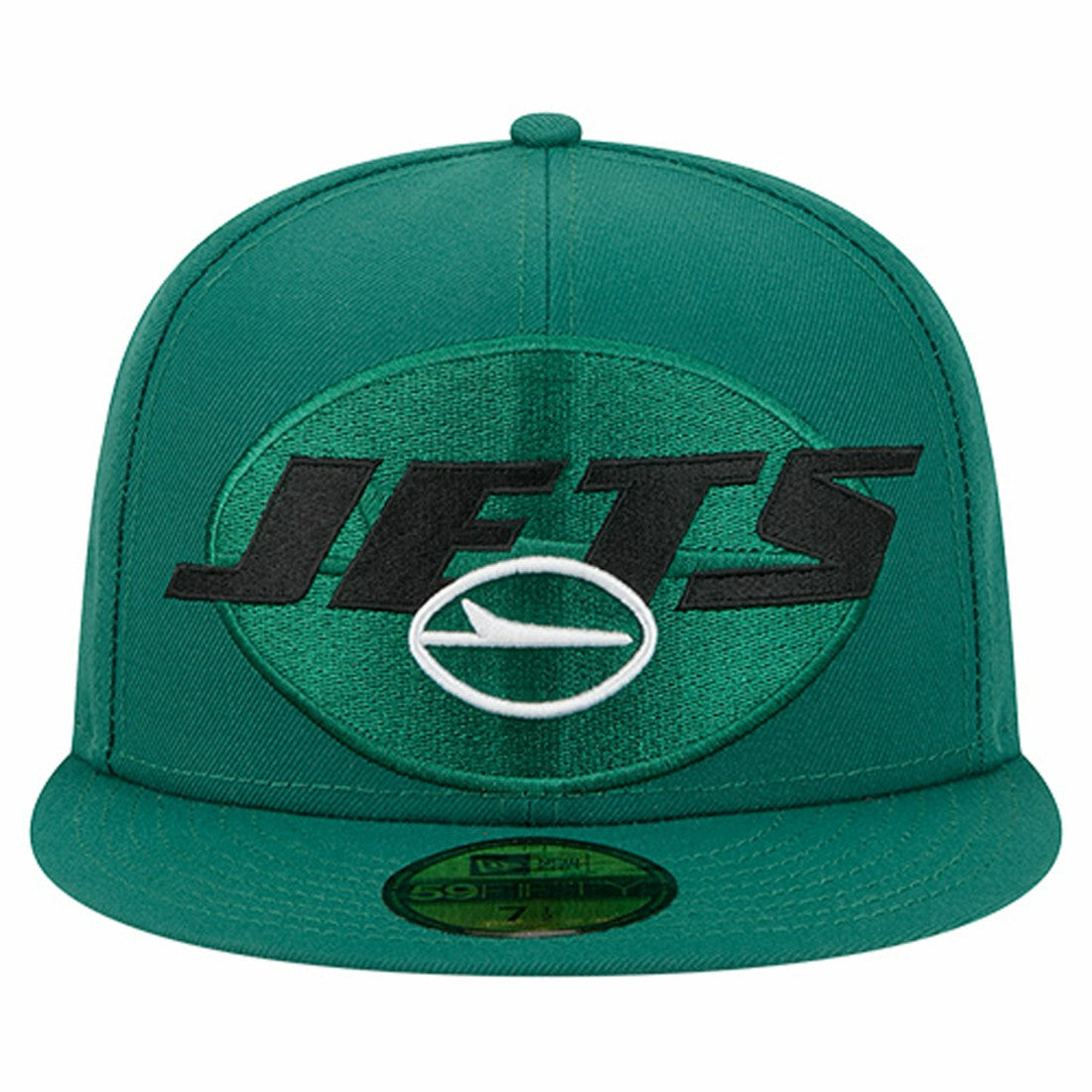 New York Jets New Era Overlap Wordmark 59FIFTY Fitted Hat Green | NFL