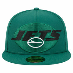 New York Jets New Era Overlap Wordmark 59FIFTY Fitted Hat Green | NFL
