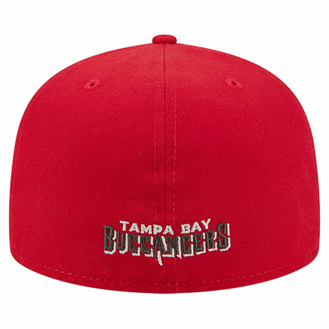Tampa Bay Buccaneers New Era Overlap Wordmark 59FIFTY Fitted Hat Red | NFL
