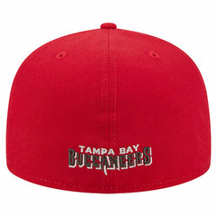 Tampa Bay Buccaneers New Era Overlap Wordmark 59FIFTY Fitted Hat Red | NFL