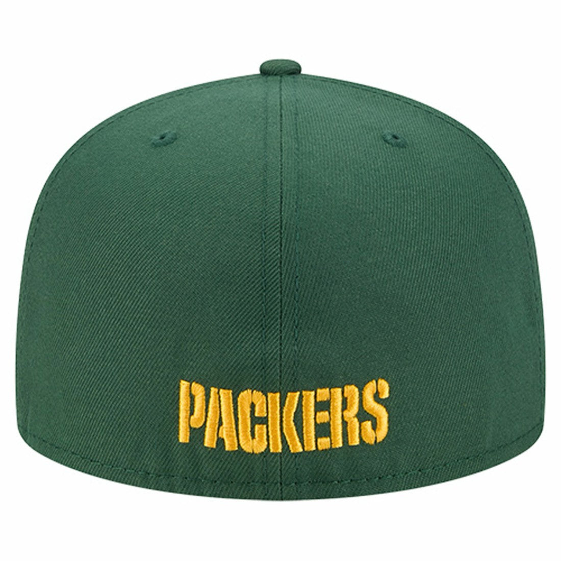 Green Bay Packers New Era Overlap Wordmark 59FIFTY Fitted Hat Green | NFL