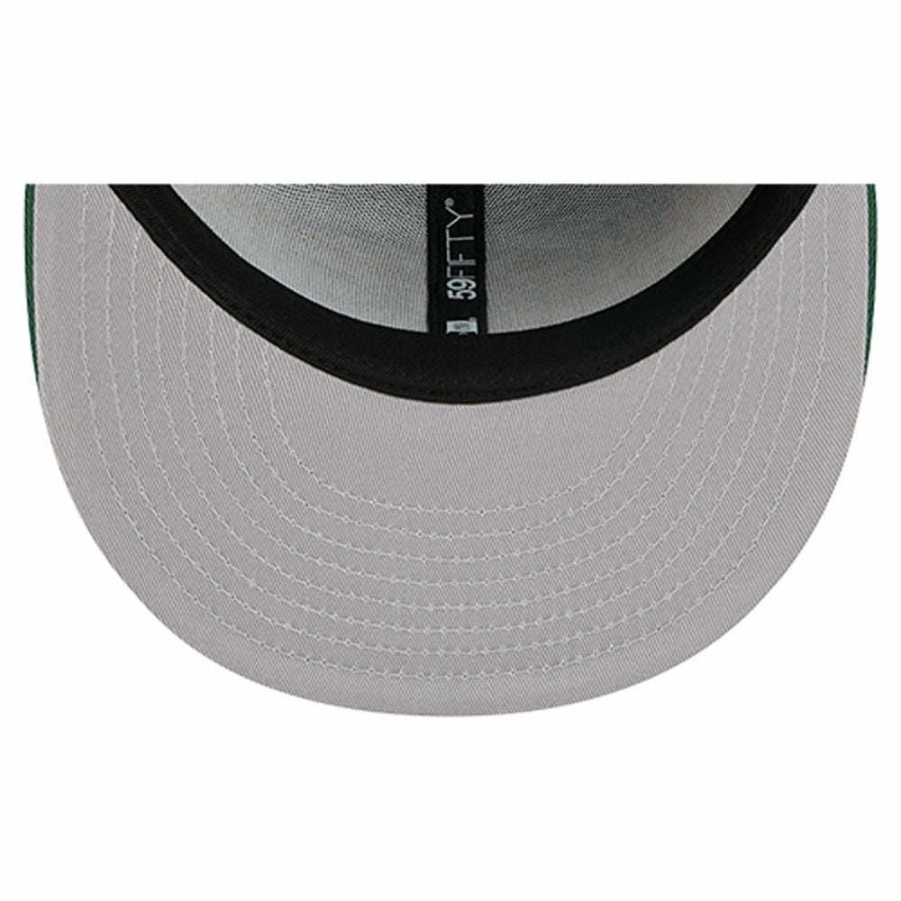 Green Bay Packers New Era Overlap Wordmark 59FIFTY Fitted Hat Green | NFL