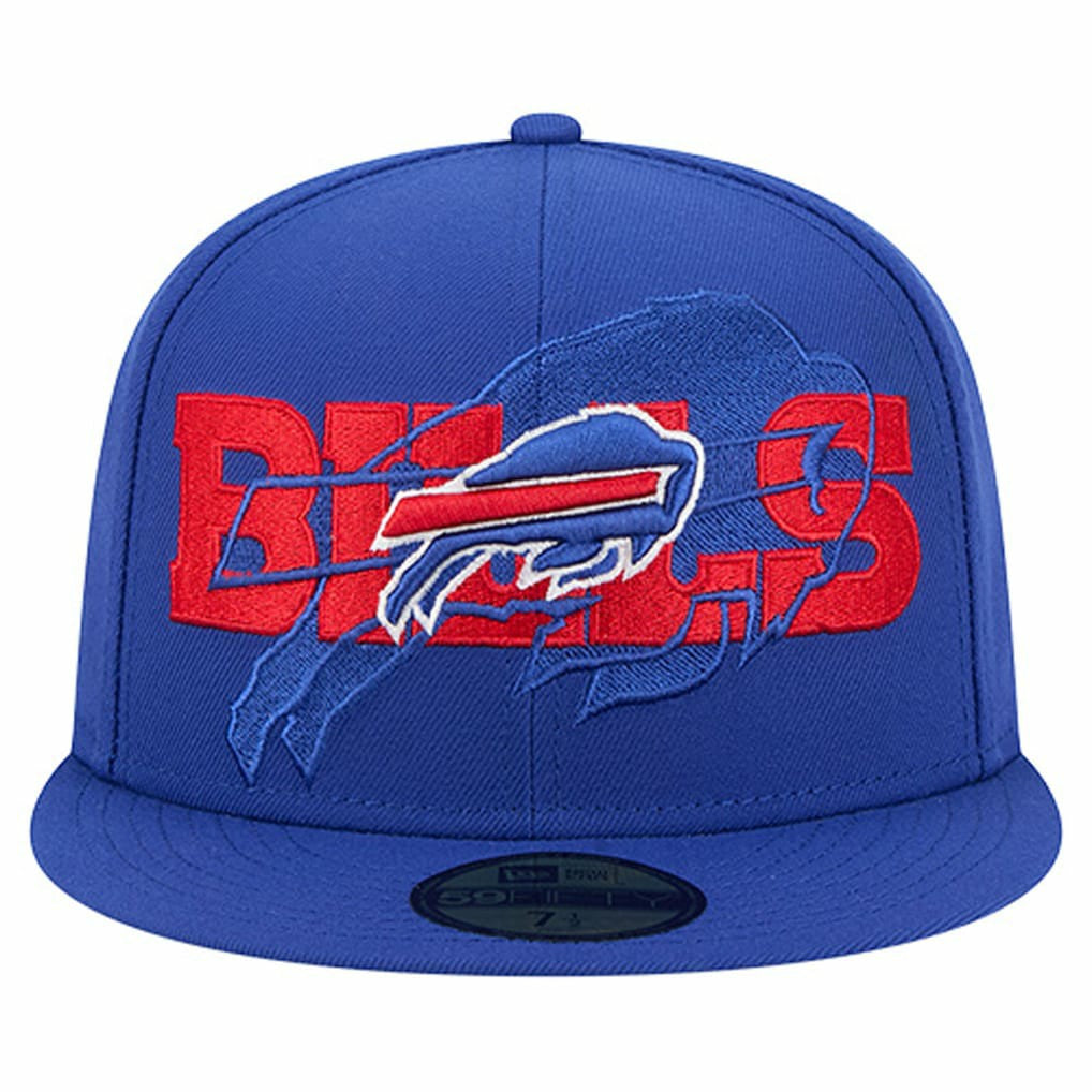 Buffalo Bills New Era Overlap Wordmark 59FIFTY Fitted Hat Royal | NFL