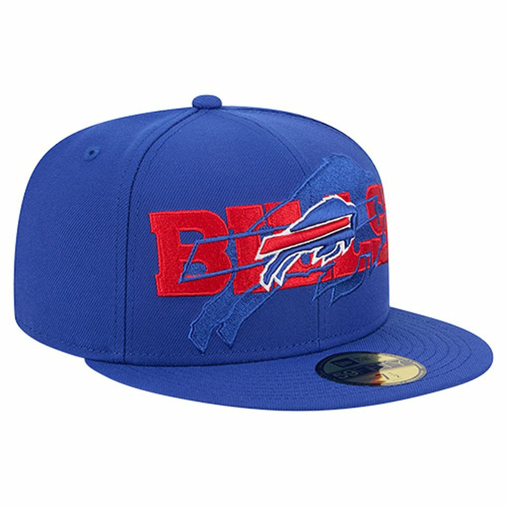 Buffalo Bills New Era Overlap Wordmark 59FIFTY Fitted Hat Royal | NFL