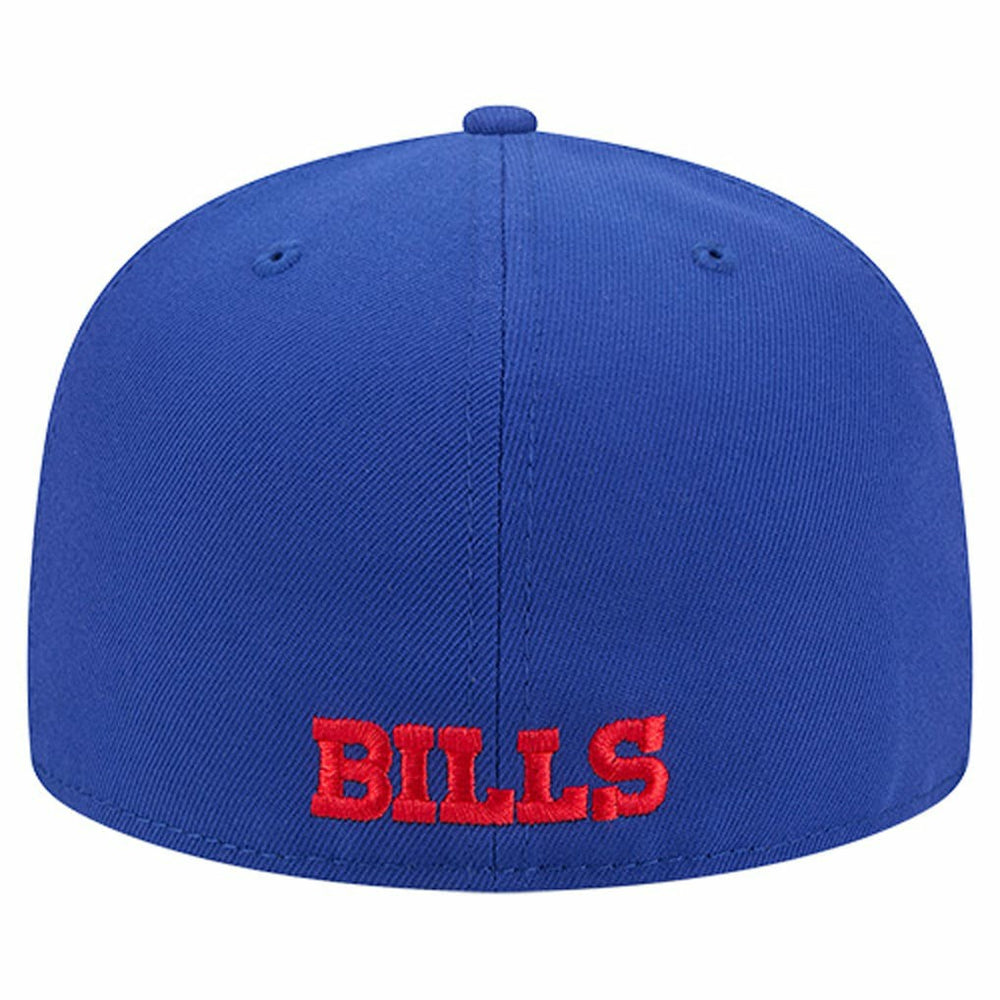 Buffalo Bills New Era Overlap Wordmark 59FIFTY Fitted Hat Royal | NFL