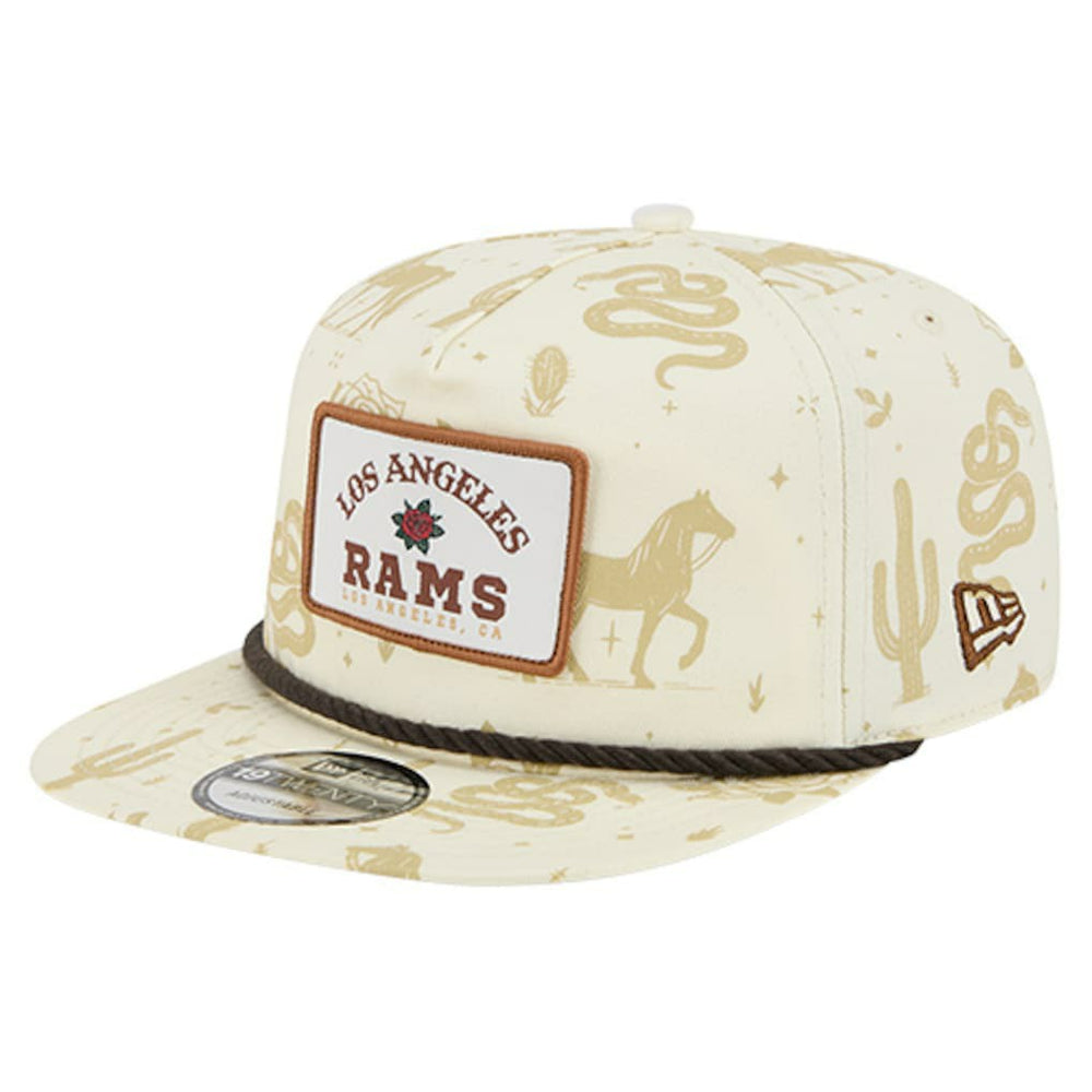 Los Angeles Rams New Era Desert Rose 19TWENTY Adjustable Hat Cream | NFL