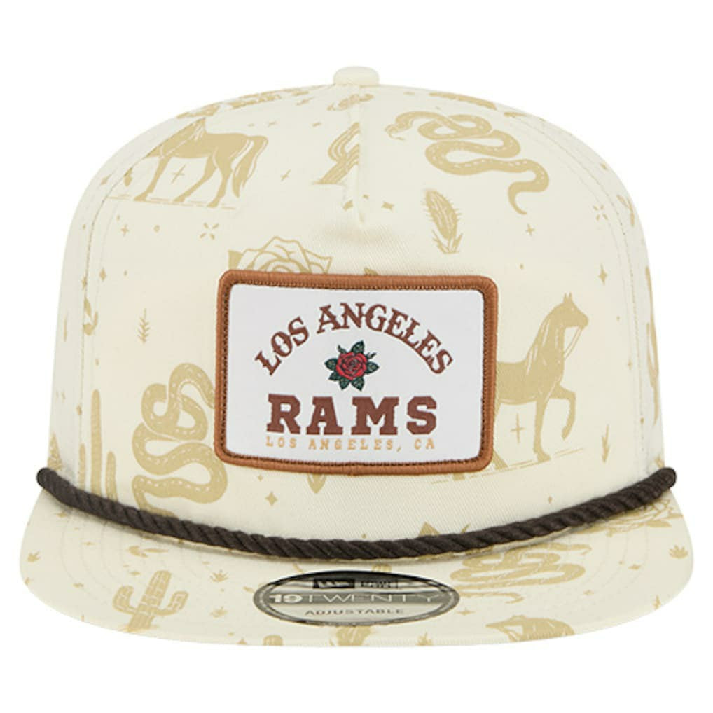 Los Angeles Rams New Era Desert Rose 19TWENTY Adjustable Hat Cream | NFL
