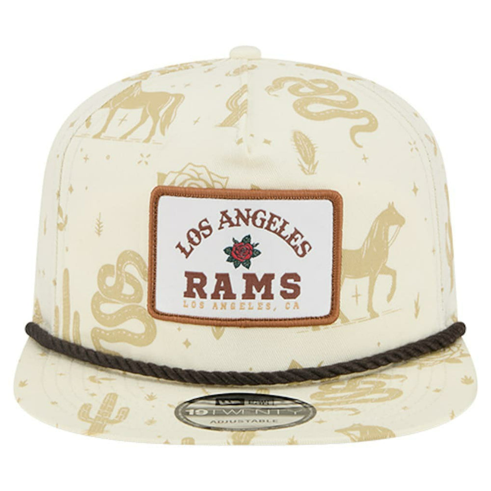 Los Angeles Rams New Era Desert Rose 19TWENTY Adjustable Hat Cream | NFL