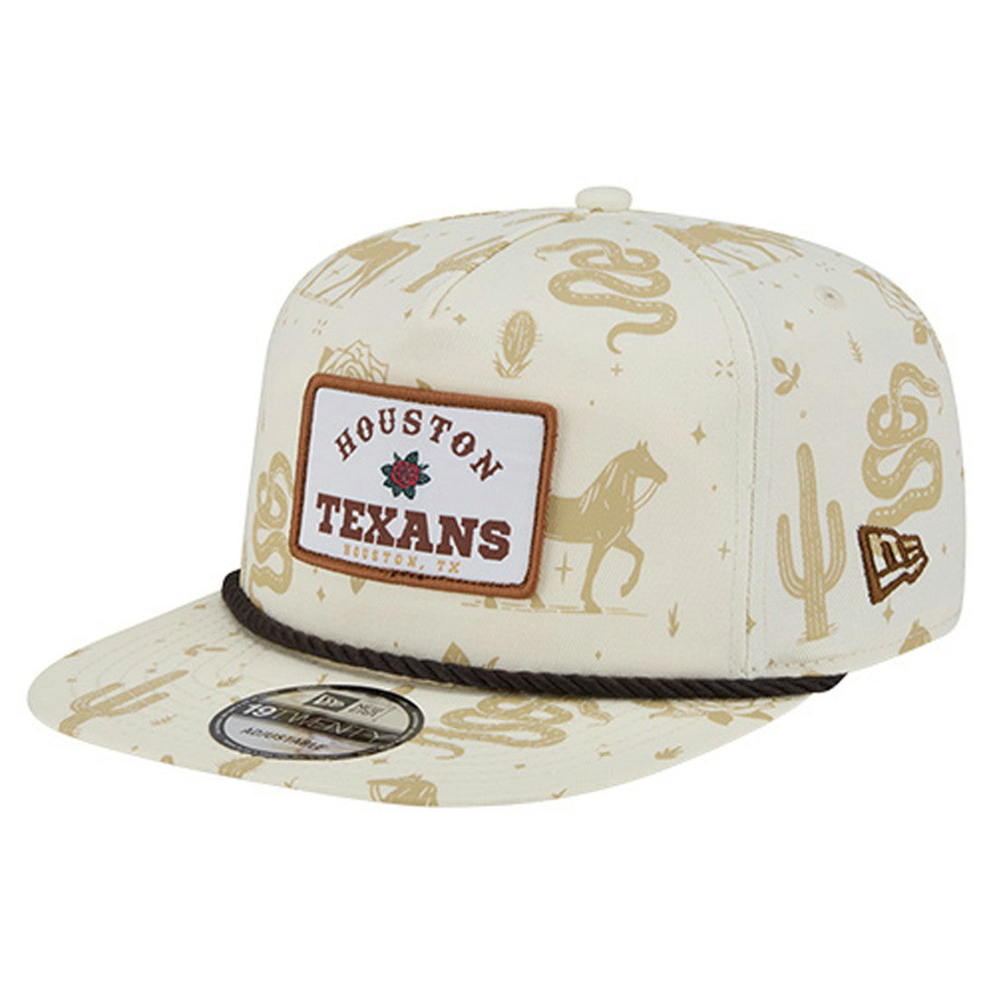 Houston Texans New Era Desert Rose 19TWENTY Adjustable Hat Cream | NFL