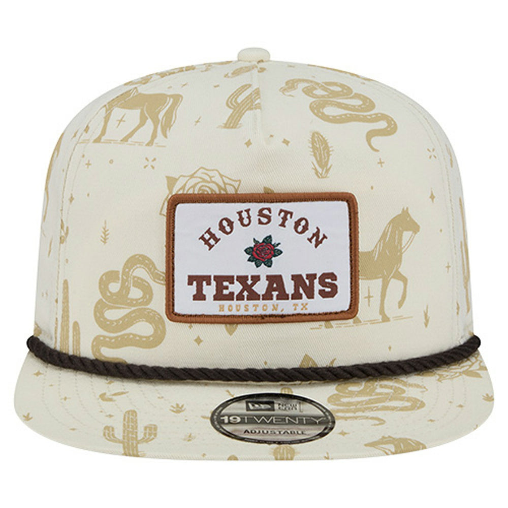 Houston Texans New Era Desert Rose 19TWENTY Adjustable Hat Cream | NFL