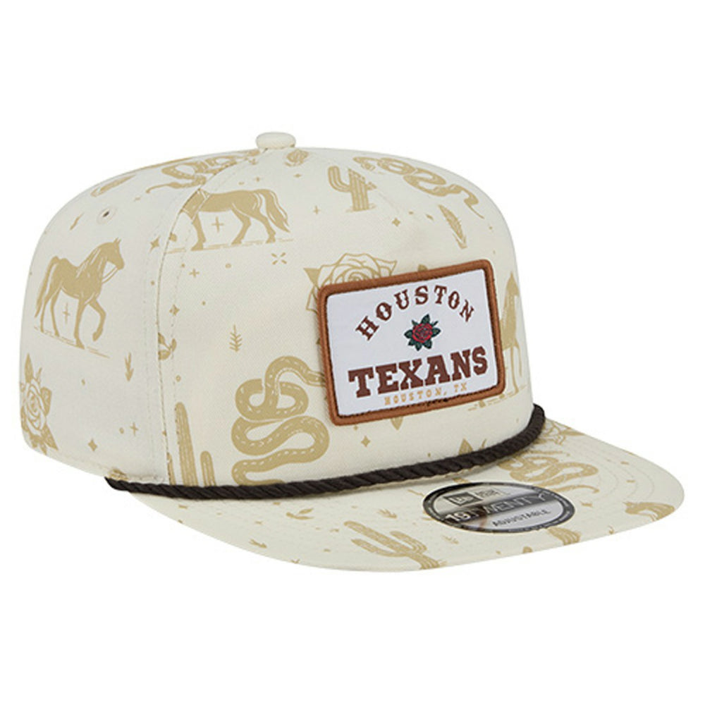 Houston Texans New Era Desert Rose 19TWENTY Adjustable Hat Cream | NFL