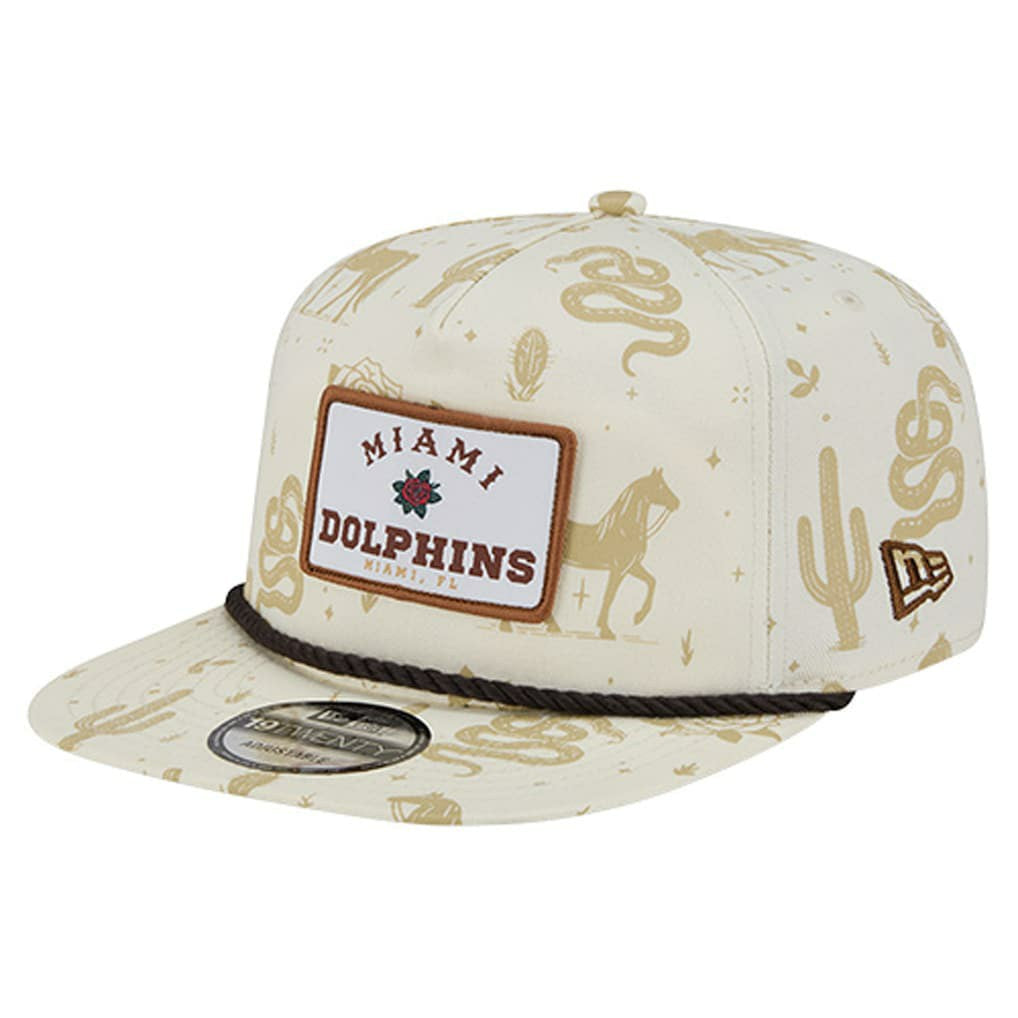 Miami Dolphins New Era Desert Rose 19TWENTY Adjustable Hat Cream | NFL