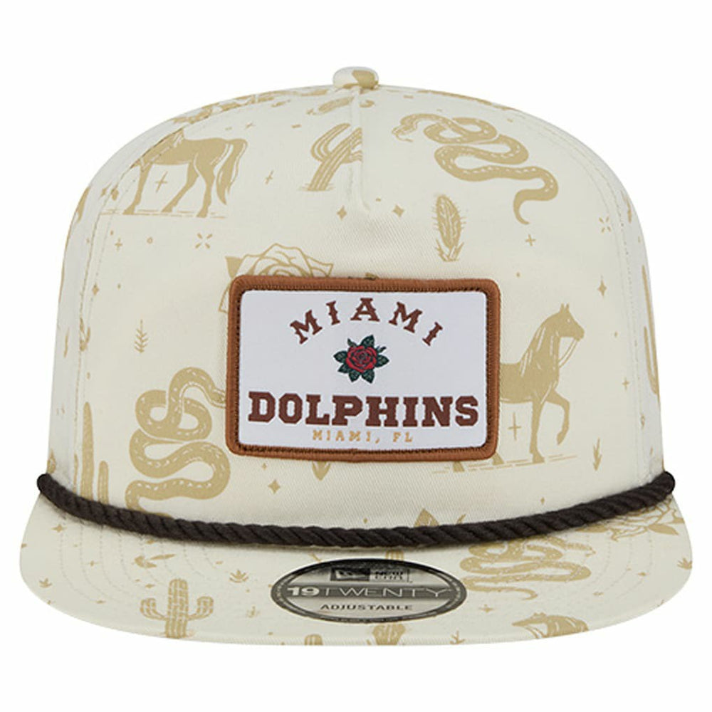 Miami Dolphins New Era Desert Rose 19TWENTY Adjustable Hat Cream | NFL