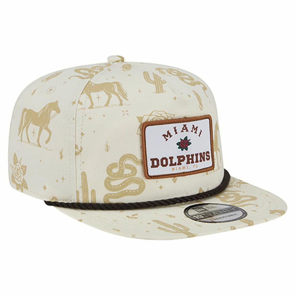 Miami Dolphins New Era Desert Rose 19TWENTY Adjustable Hat Cream | NFL