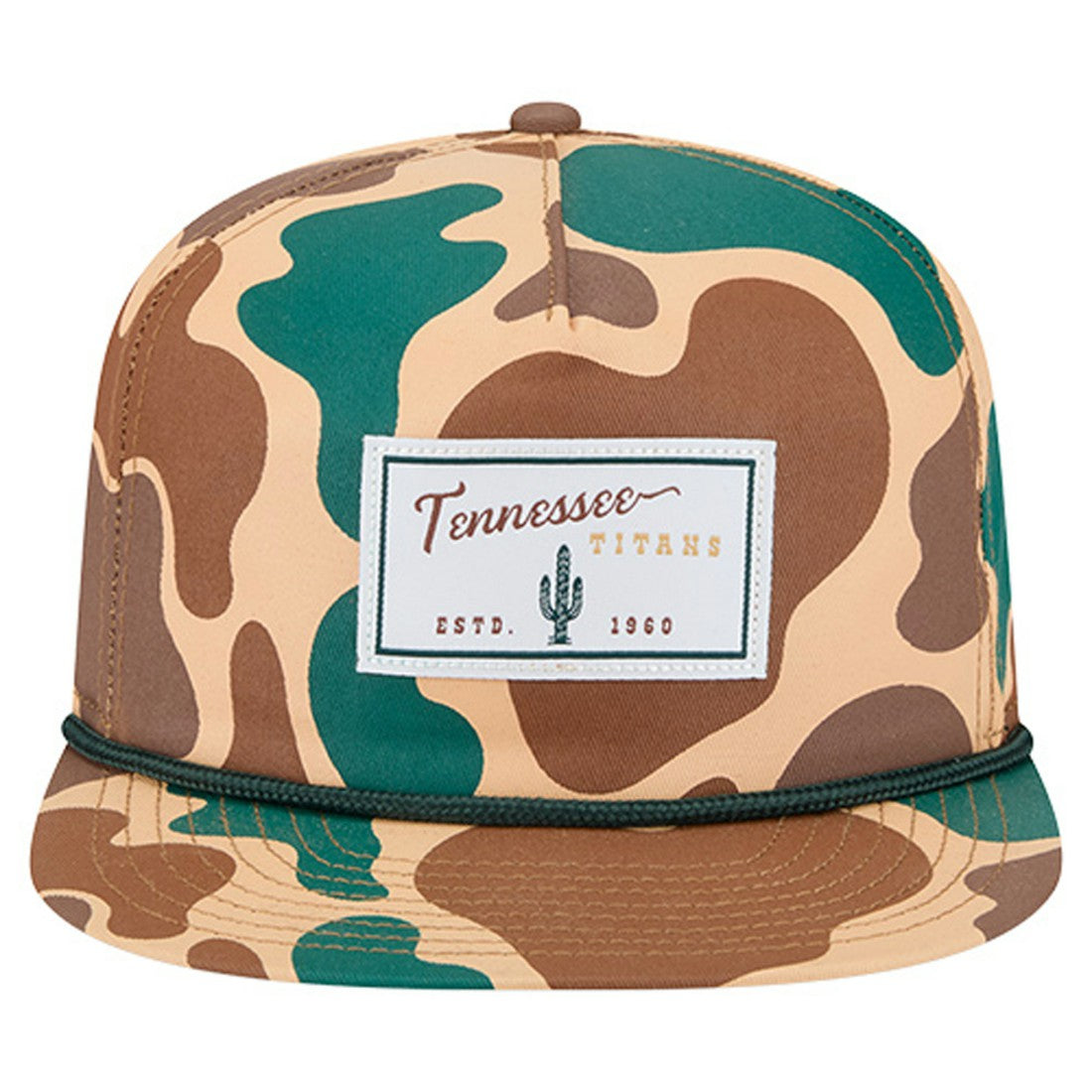 Tennessee Titans New Era Duck Rope 19TWENTY Snapback Hat Camo | NFL