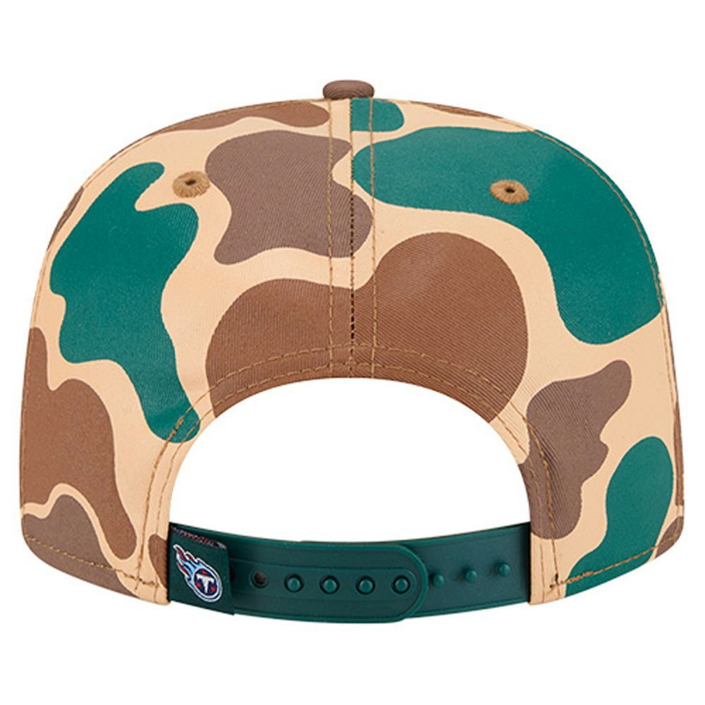 Tennessee Titans New Era Duck Rope 19TWENTY Snapback Hat Camo | NFL