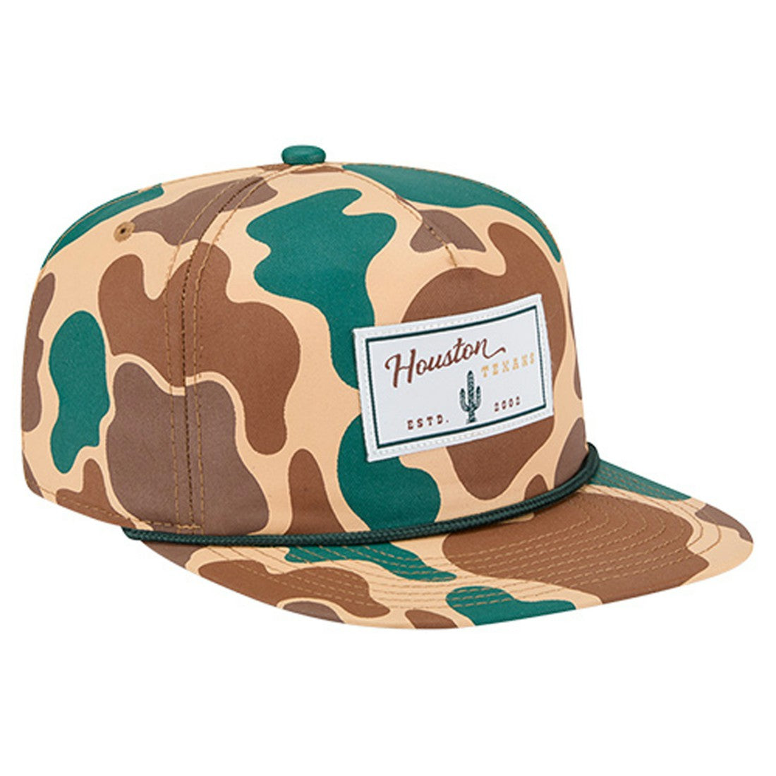 Houston Texans New Era Duck Rope 19TWENTY Snapback Hat Camo | NFL