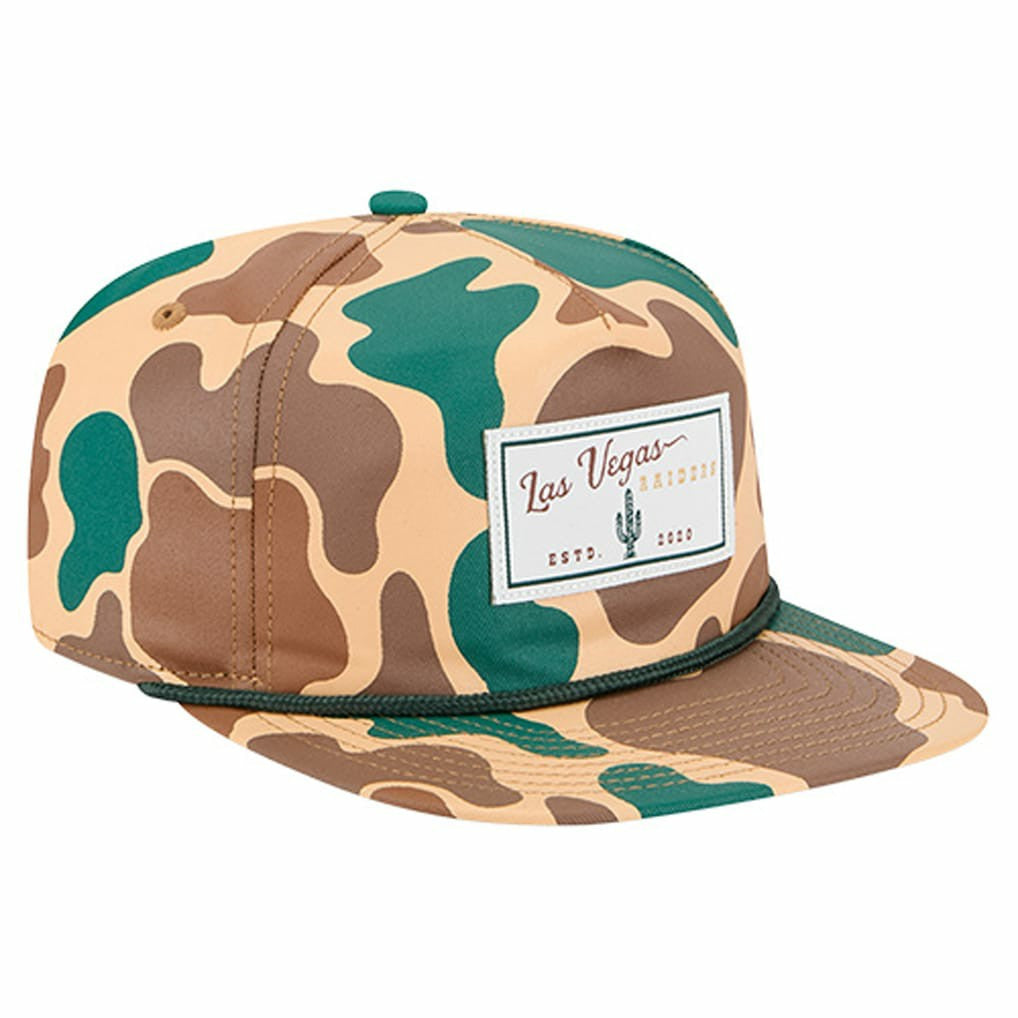 Las Vegas Raiders New Era Duck Rope 19TWENTY Snapback Hat Camo | NFL
