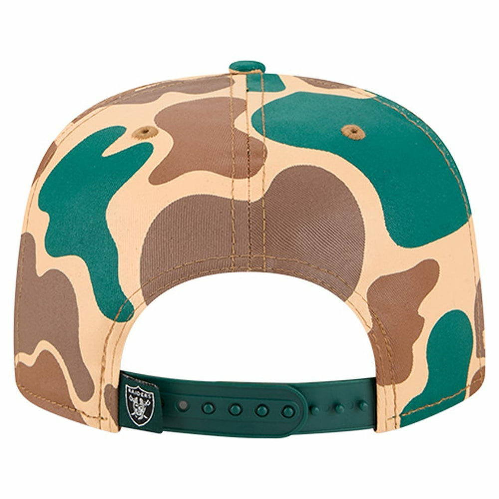 Las Vegas Raiders New Era Duck Rope 19TWENTY Snapback Hat Camo | NFL