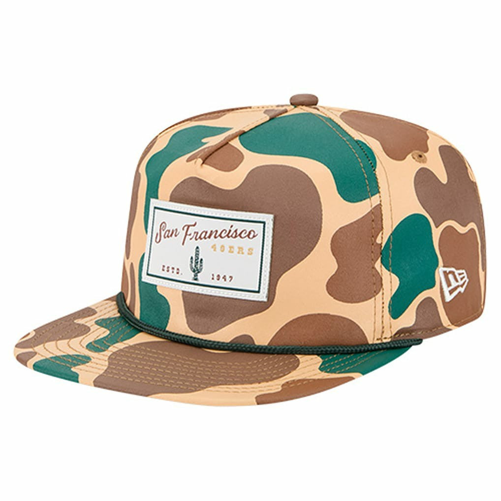 San Francisco 49ers New Era Duck Rope 19TWENTY Snapback Hat Camo | NFL