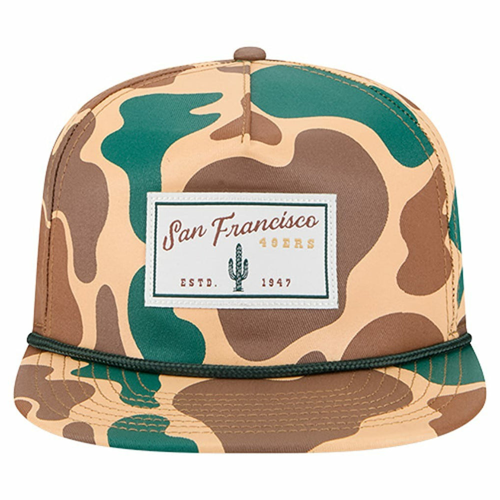 San Francisco 49ers New Era Duck Rope 19TWENTY Snapback Hat Camo | NFL