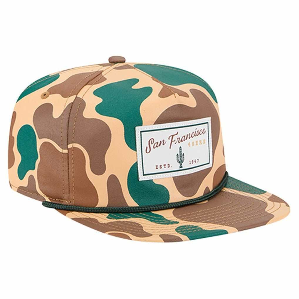 San Francisco 49ers New Era Duck Rope 19TWENTY Snapback Hat Camo | NFL