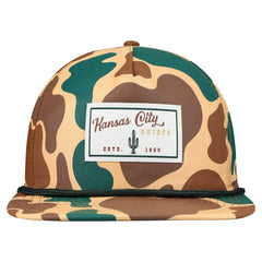 Kansas City Chiefs New Era Duck Rope 19TWENTY Snapback Hat Camo | NFL