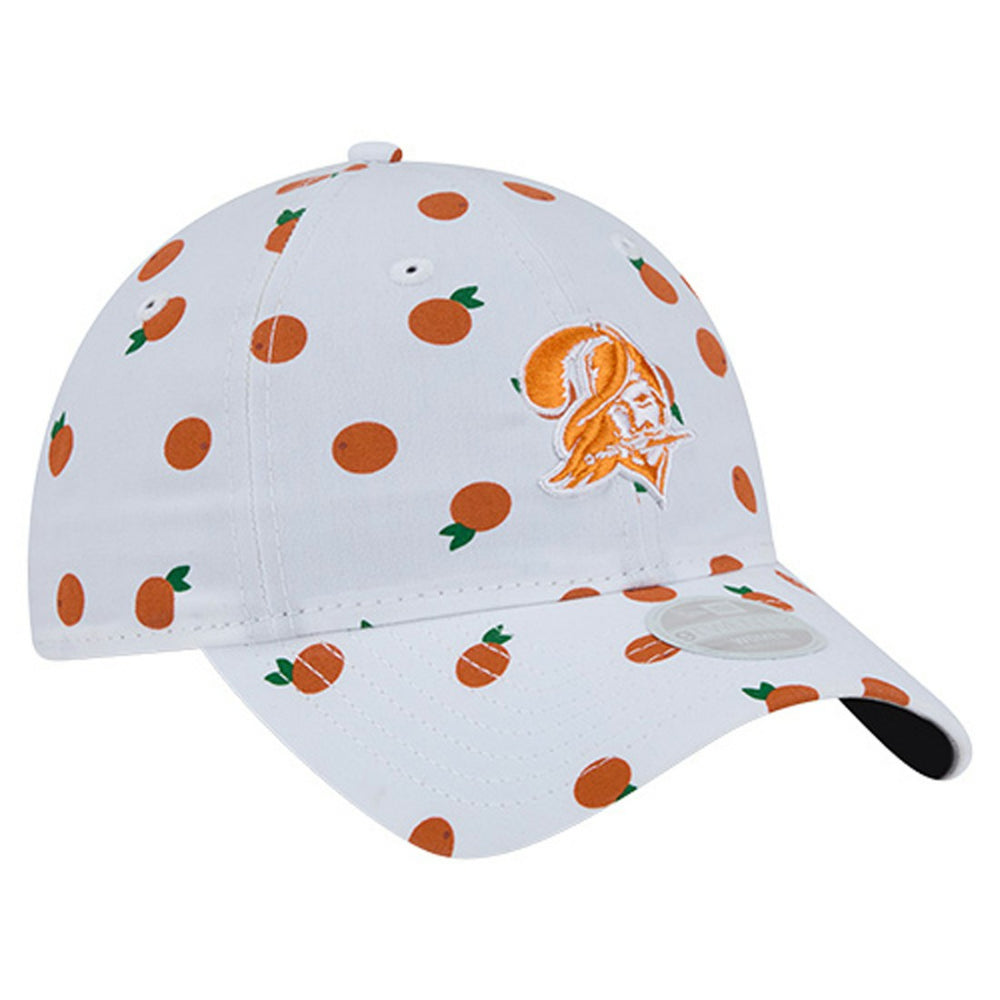 Tampa Bay Buccaneers New Era Women's Fruit Pattern 9TWENTY Adjustable Hat White | NFL