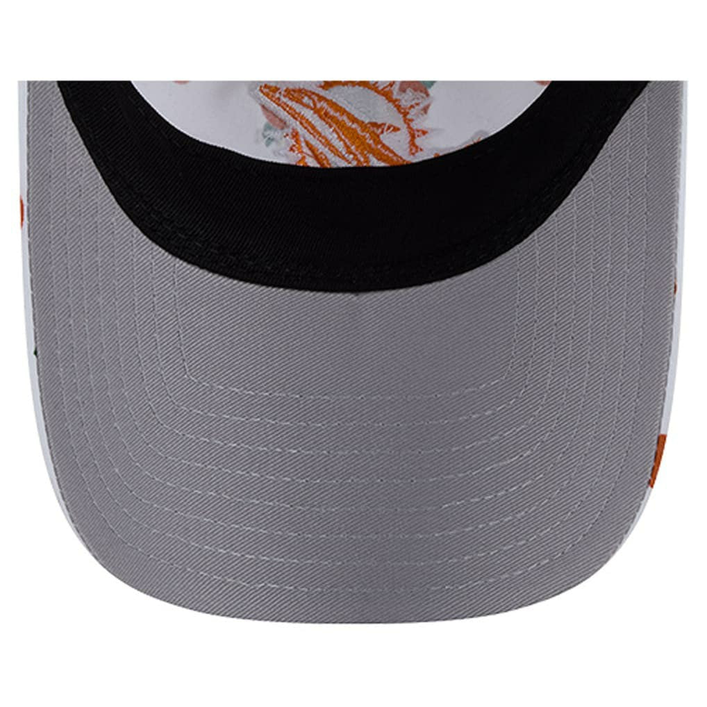 Miami Dolphins New Era Women's Fruit Pattern 9TWENTY Adjustable Hat White | NFL