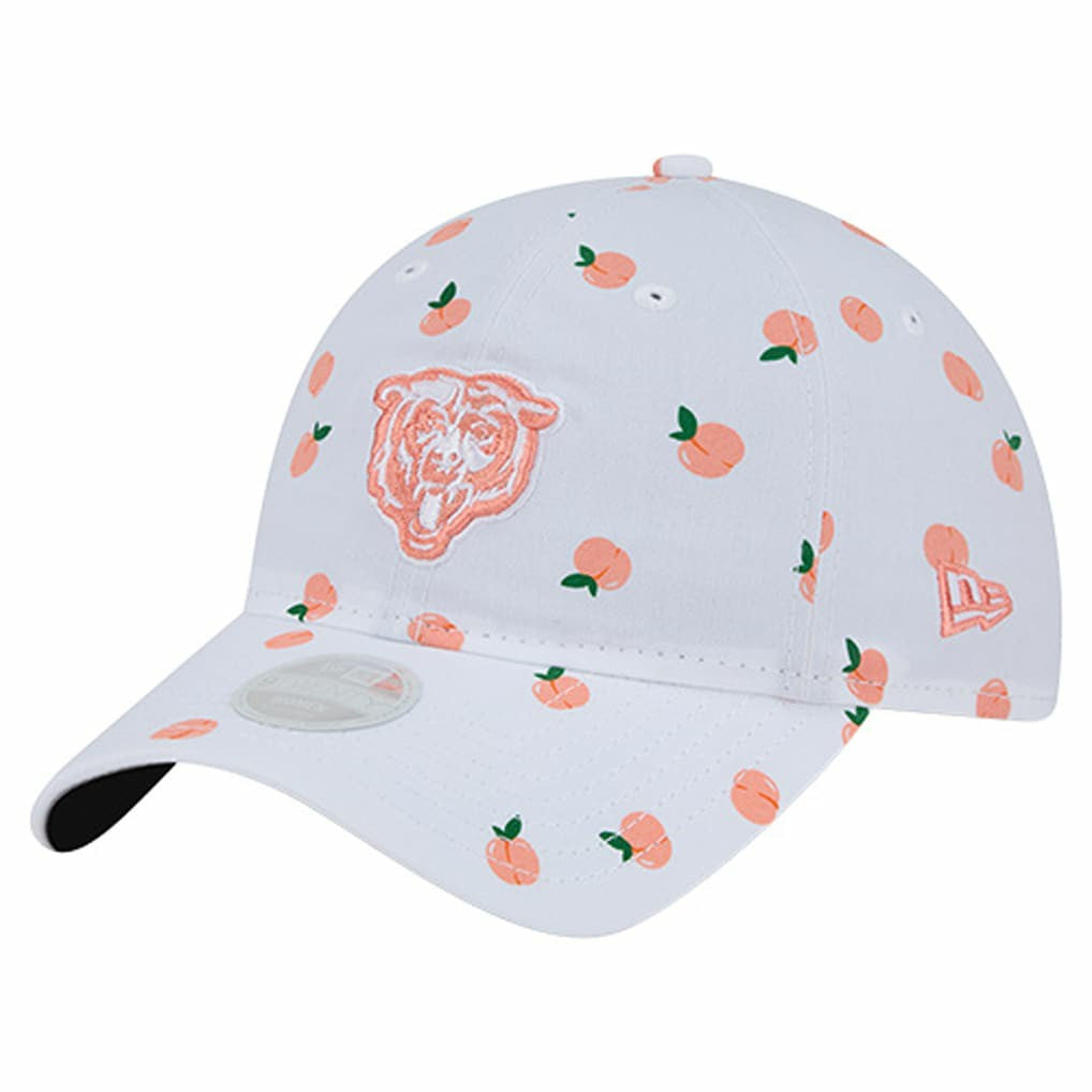 Chicago Bears New Era Women's Fruit Pattern 9TWENTY Adjustable Hat White | NFL